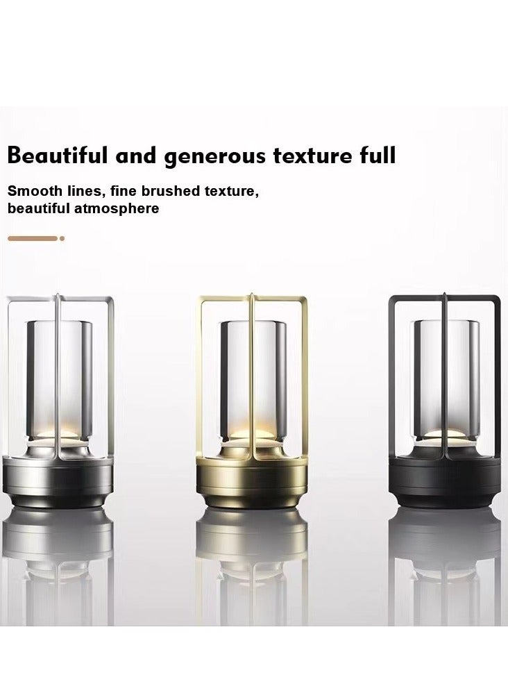 3 Level Stepless Dimming 2000mAh Rechargeable Battery Touch Control LED Table Lamp - Image 2